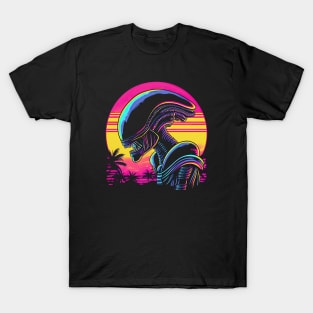 Xenomorph retrowave T-Shirt